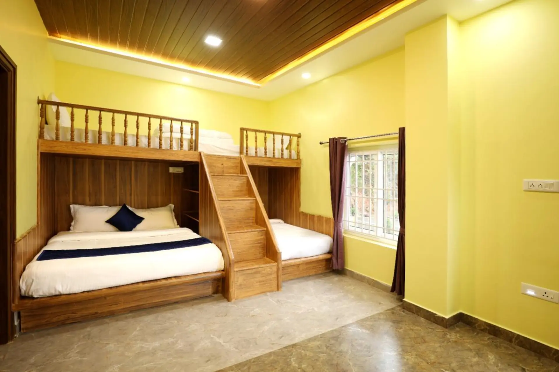 Bunk-style family accommodation room